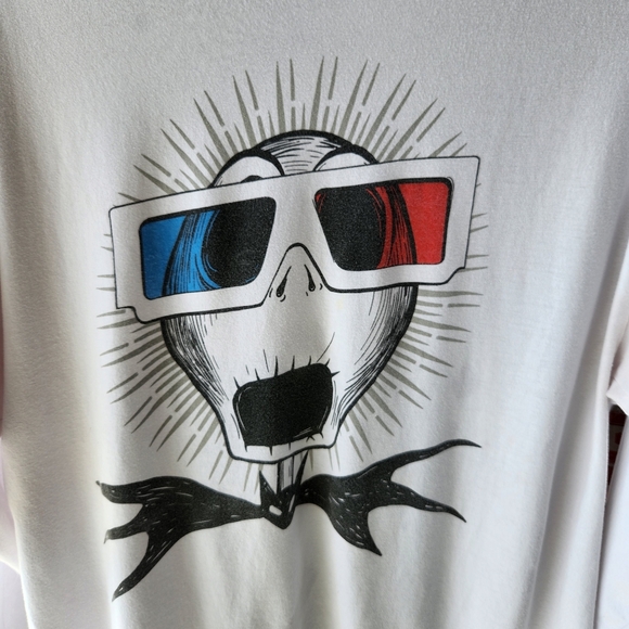 Disney Nightmare Before Christmas 3-D Glasses Two Graphics Long Sleeve Tee L - Picture 3 of 9